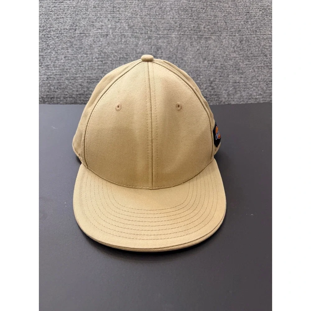 Dickies Vintage Mens Hat‎ Cap Flat Bill Strapback Adjustable Tan Khaki